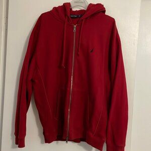 Nautica zip up hoodie size L
